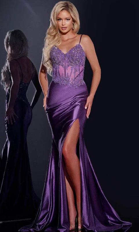 Jovani 42259 - Applique Detailed Prom Dress Tunics Luxurious high-end