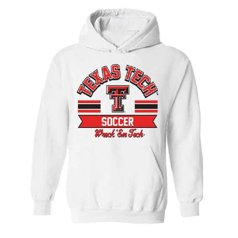 Texas Tech - NCAA Women's Soccer : Skylar Haase - Classic Shersey Hooded Sweatshirt Hoodie with Drop Shoulder Relaxed Streetwear