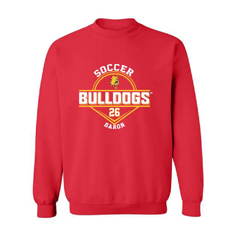 Ferris State - NCAA Women's Soccer : Isabella Baron - Classic Fashion Shersey Crewneck Sweatshirt Hoodie with Gradient Ombre Colorful
