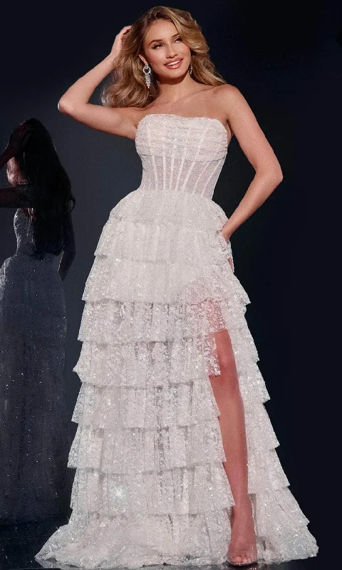 Jovani 40031 - Sequin Tiered Prom Dress Tunics Sophisticated sleek