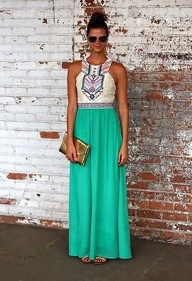 Women Summer Long Maxi BOHO Evening Party Dress Beach Dresses Sundress Tunics Silk luxurious