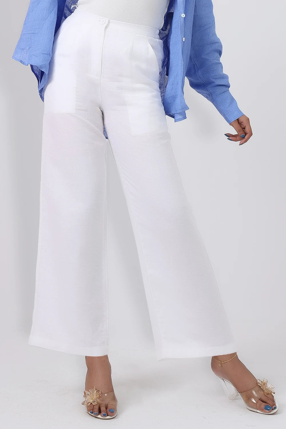 Wide leg linen pant Comfortable Wide-Leg Pants