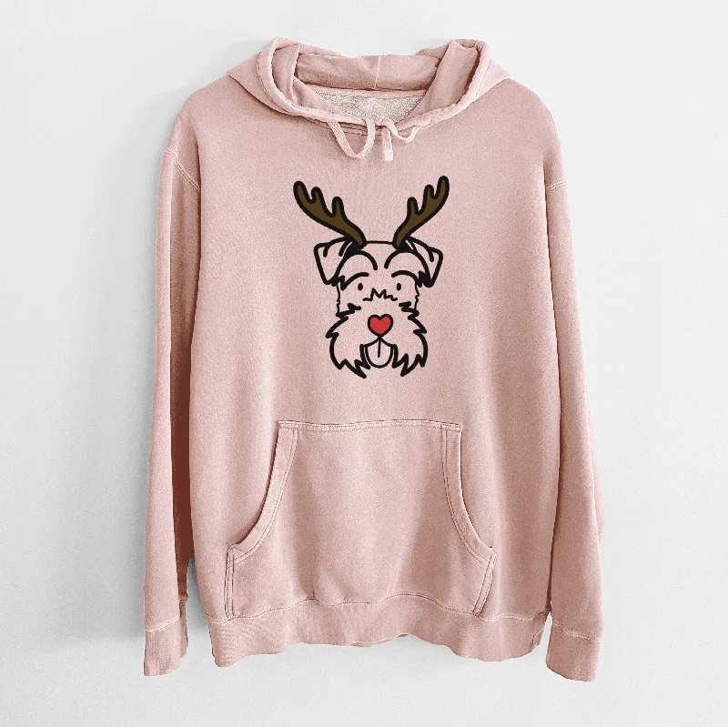 Red Nose Miniature Schnauzer - Unisex Pigment Dyed Hoodie Hoodie with Slim Fit Tailored Modern