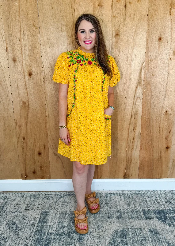 Sunny Daisy Dress Tunics stripes playful