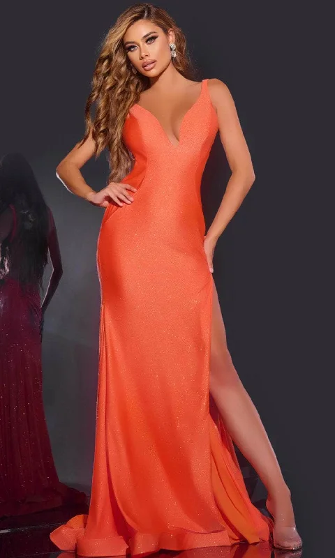 Jovani 43573 - Glitter Backless Prom Dress Tunics Velvet soft