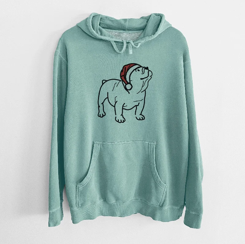 Jolly English Bulldog - Bruno - Unisex Pigment Dyed Hoodie Hoodie with Neon Bright Vibrant