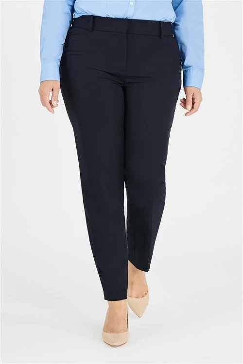 Ladies' Jordan Straight Leg Pant - Deep Sea Fashionable Button-Up Pants