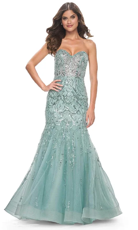 La Femme 32053 - Strapless Mermaid Prom Dress Tunics Sophisticated sleek