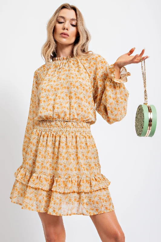 Shania Sage Chiffon Dress Casual Short Summer