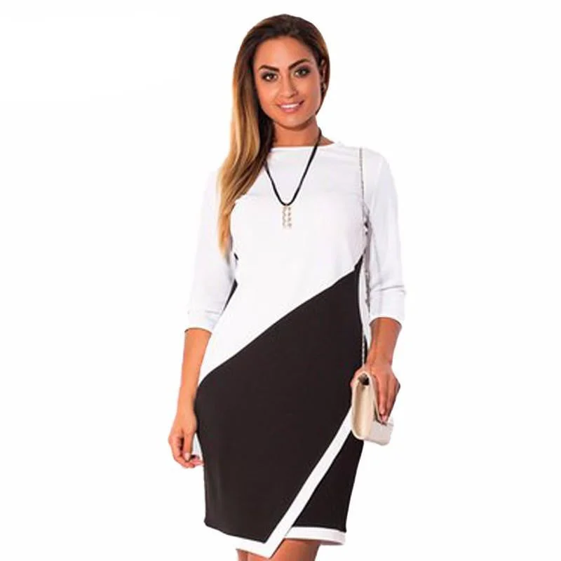 women casual sheath patchwork dress fashion bodycon knee length party dresses 5xl 6xl plus size Sequined Elegant Party women casual sheath patchwork dress fashion bodycon knee length party dresses 5xl 6xl plus size Sequined Elegant Party