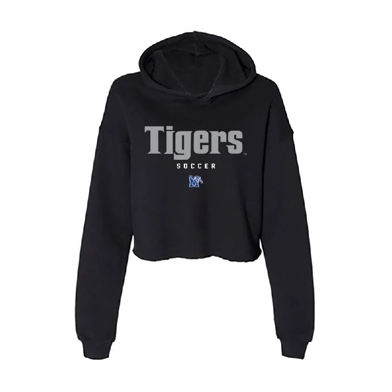 Memphis - NCAA Women's Soccer : Mackenzie Yoder - Women's Crop Fleece Hoodie Hoodie with Toggle Buttons Decorative Unique