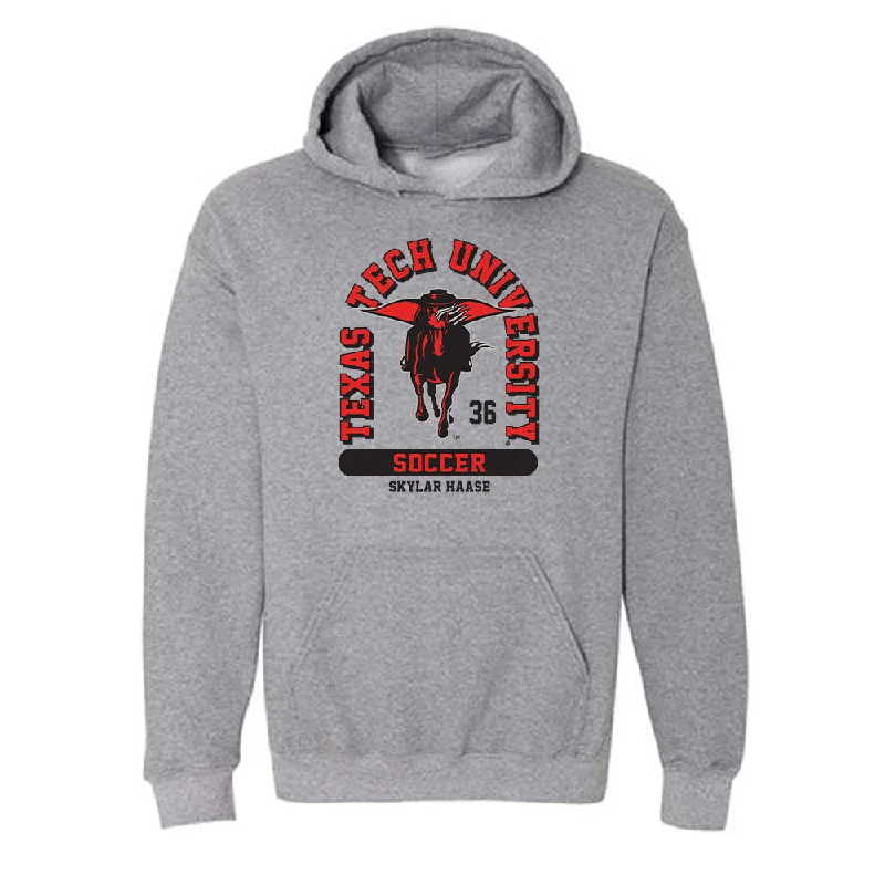 Texas Tech - NCAA Women's Soccer : Skylar Haase - Classic Fashion Shersey Hooded Sweatshirt Hoodie with Oversized Fit Loose Comfortable