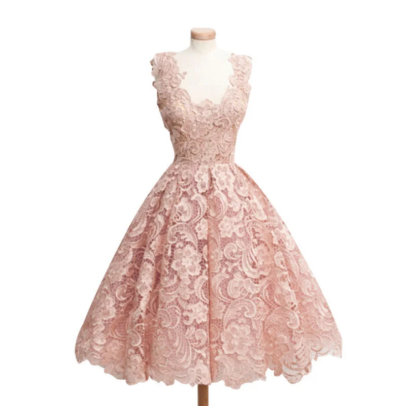 Elegant Lace Patchwork Solid Sleeveless A-Line Fashion Dress Slim Party Dresses Vestido De Festa Off-the-shoulder Chic Trendy