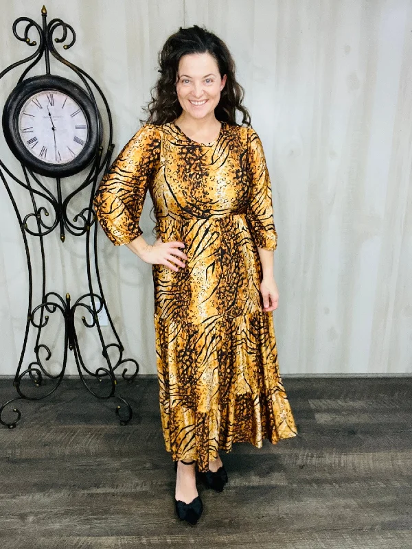 Animal Print Blossoms Dress Tunics Essential wardrobe