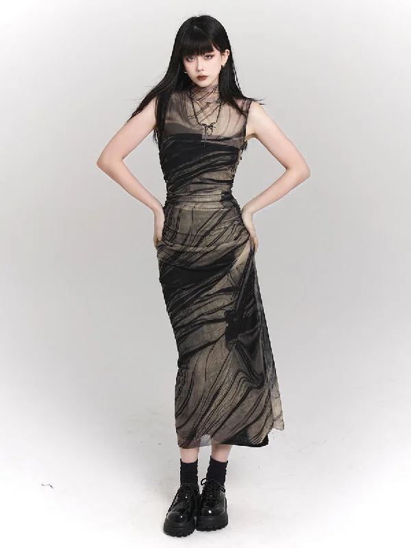 Chic Design Sleeveless Slim Dress LAD0083
