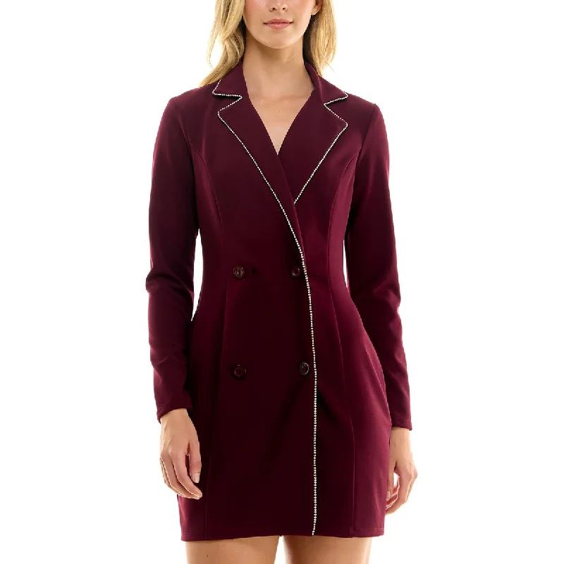 Juniors Womens Embellished Mini Cocktail And Party Dress Tunics Corduroy durable