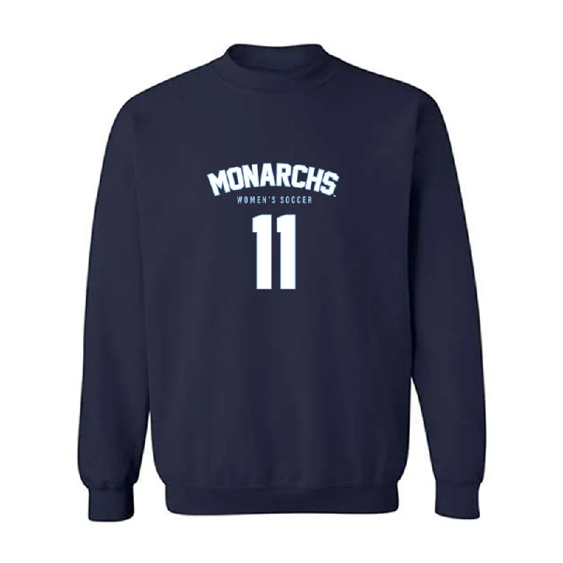 Old Dominion - NCAA Women's Soccer : Brooke Edwards - Replica Shersey Crewneck Sweatshirt Hoodie with High Neck Warm Protective