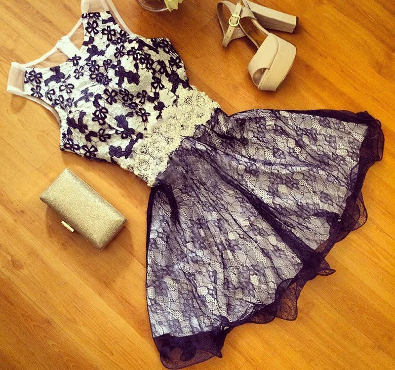 flower lace women mini slim dress sleeveless O-neck vintage summer style party dresses High-Low Hemline Casual flower lace women mini slim dress sleeveless O-neck vintage summer style party dresses High-Low Hemline Casual