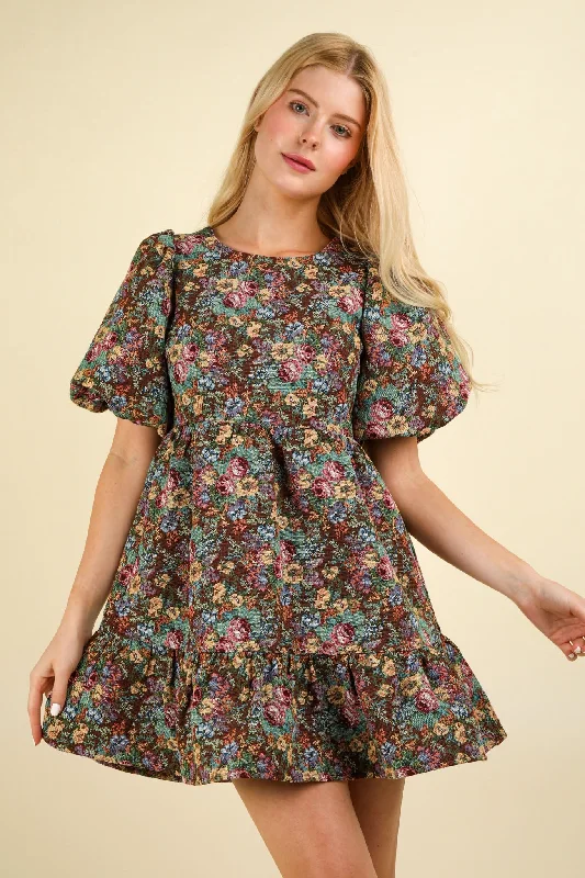 Winter Garden Jacquard Dress Tunics Plaid country