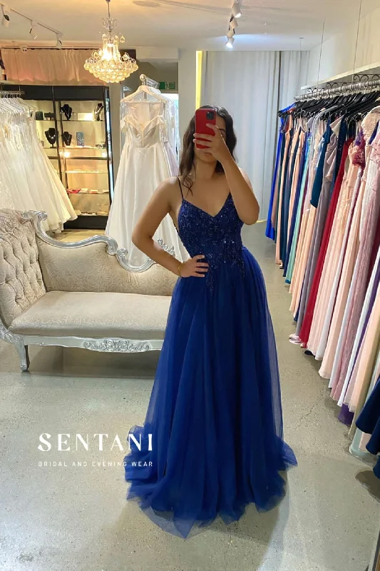 Cassie Tulle Skirt Formal Dress – PO869