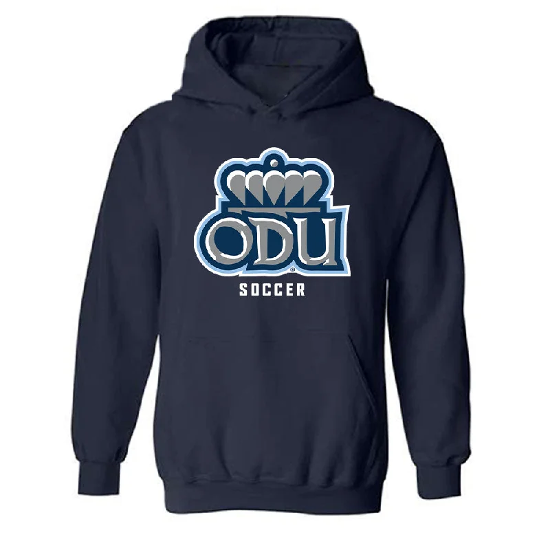 Old Dominion - NCAA Women's Soccer : Brooke Edwards - Classic Shersey Hooded Sweatshirt Hoodie with Set-In Sleeves Structured Classic