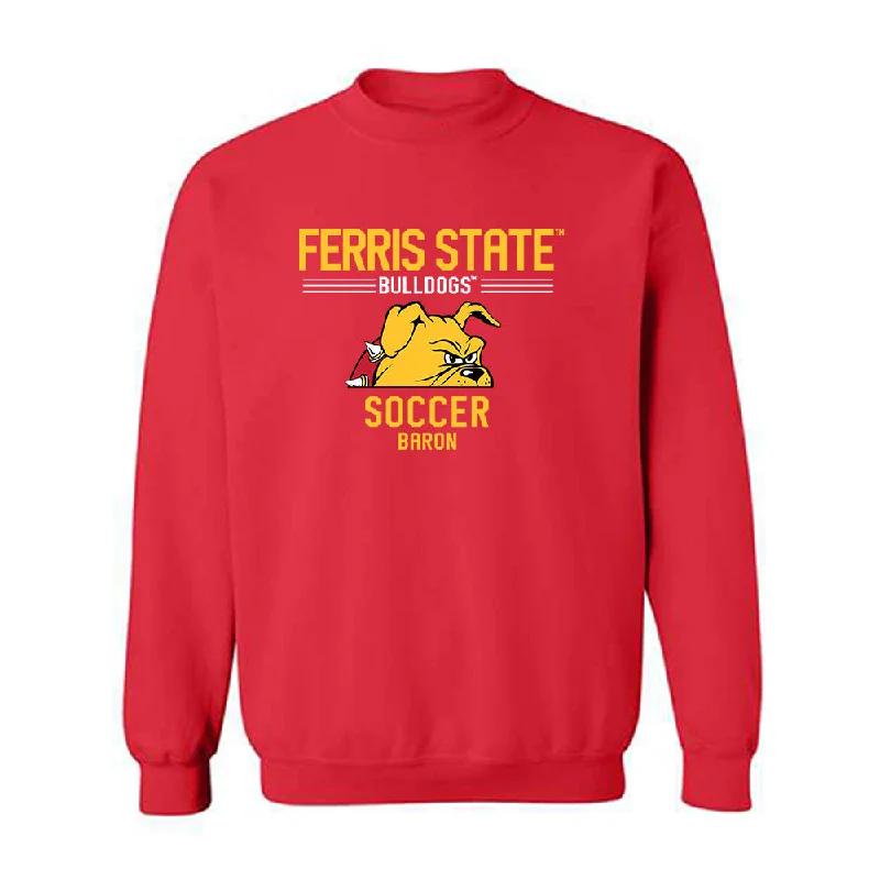 Ferris State - NCAA Women's Soccer : Isabella Baron - Classic Fashion Shersey Crewneck Sweatshirt Hoodie with Zipper Versatile Modern