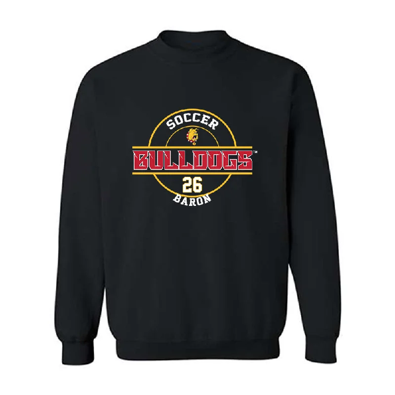 Ferris State - NCAA Women's Soccer : Isabella Baron - Classic Fashion Shersey Crewneck Sweatshirt Hoodie with Reflective Safety Nightwear