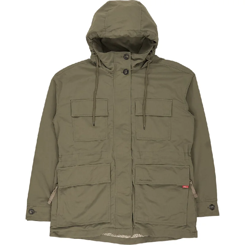 Craghoppers Green NosiLife Jacket Toggled Jacket Drawstring Jacket Belted Jacket