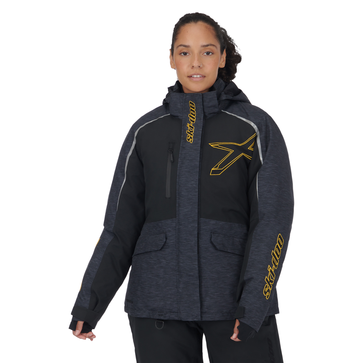 Ski-Doo Women's Absolute 0 X-Team Edition Jacket Zippered Front Buttoned Front Snap Front