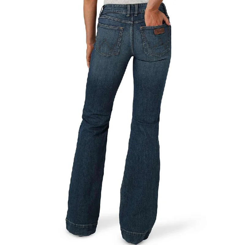 Wrangler Women's Retro Mae Wide Leg Trouser Jeans Trousers Cargo Utility