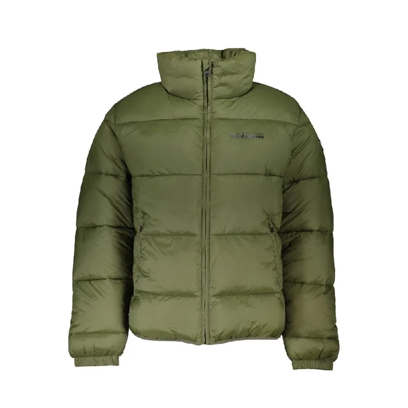 Green Polyamide Men Jacket Wool Jacket Cashmere Jacket Tweed Jacket