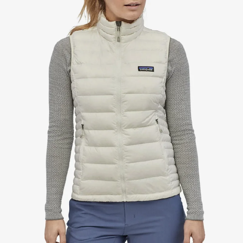 Women's Down Sweater Vest Knit Fabric Woven Fabric Fleece Fabric