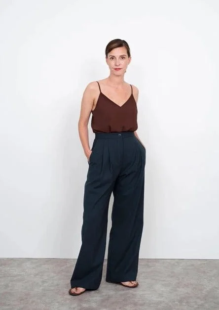 The Assembly Line - High-Waisted Trousers Trousers Essential Wardrobe