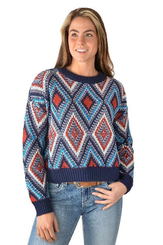 Pure Western Ladies Geneva Pullover - Multi - P3W2556736 - On Sale Bardot Neck Top