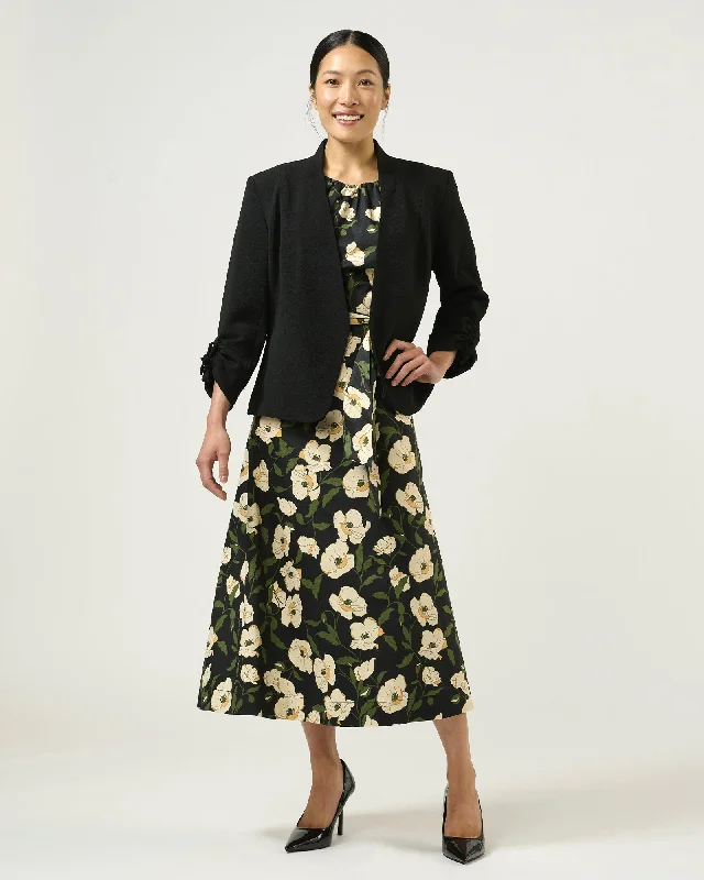 Thea Bow Sleeve Jacket Tailored Jacket Straight Jacket A-Line Jacket