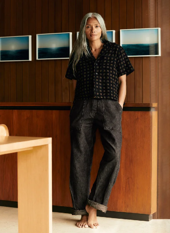 blake military trouser in washed black Trousers Floral Bohemian