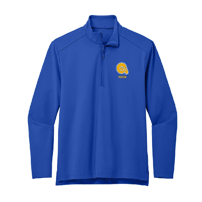 Albany State - NCAA Women's Basketball : Na'Haviya Paxton - Premium Quarter Zip Jacket Print Jacket Jacquard Jacket Patchwork Jacket