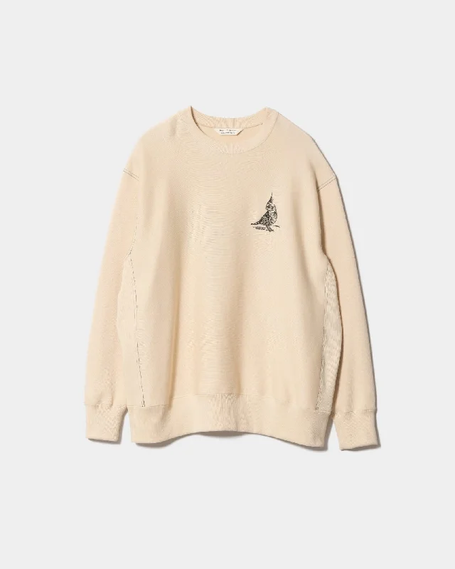 spain pima Wface parakeet pullover Crew Neck Wool