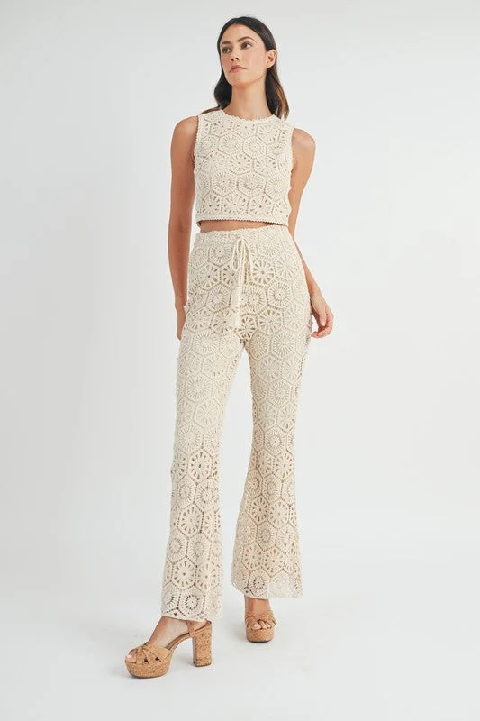 Cape May Crochet Lace Crop Top Crop Top Seamless Stretchy