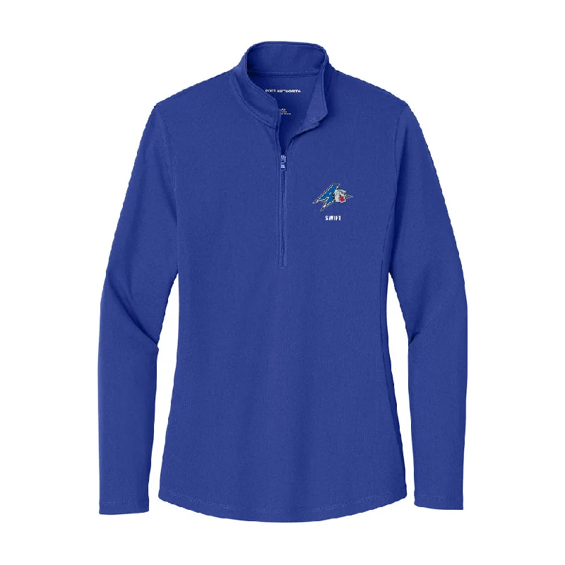 UNC Asheville - NCAA Women's Basketball : Alana Swift - Women's Lightweight Quarter Zip Jacket Fleece Jacket Down Jacket Parka