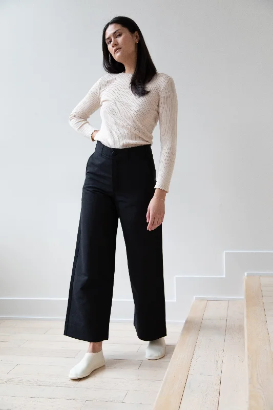 Unkruid | Wide Leg Trouser in Black Trousers fashionable chic