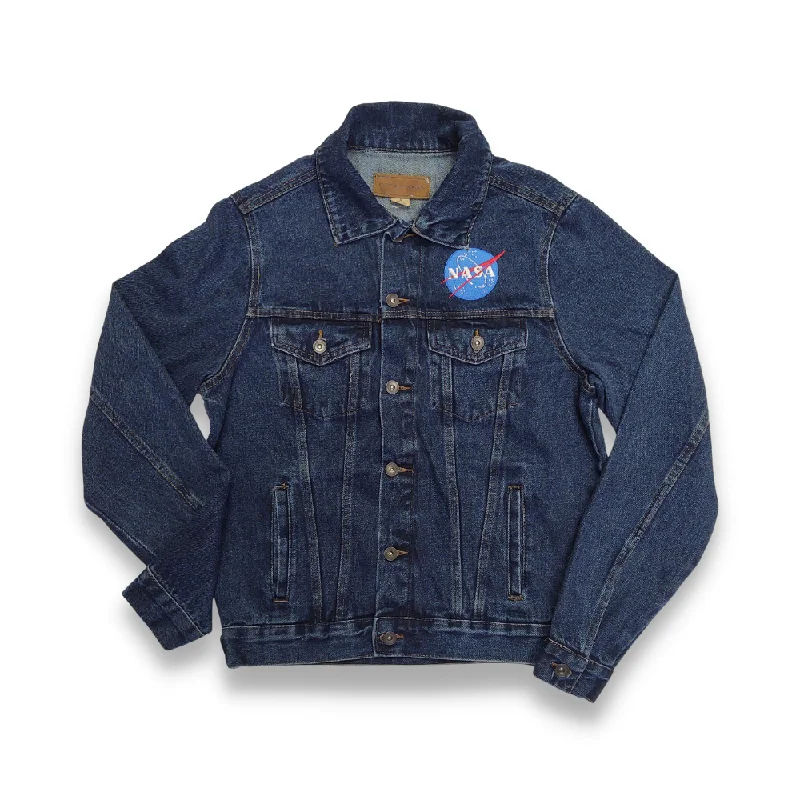 Limited Edition NASA Denim Jacket Tailored Jacket Straight Jacket A-Line Jacket
