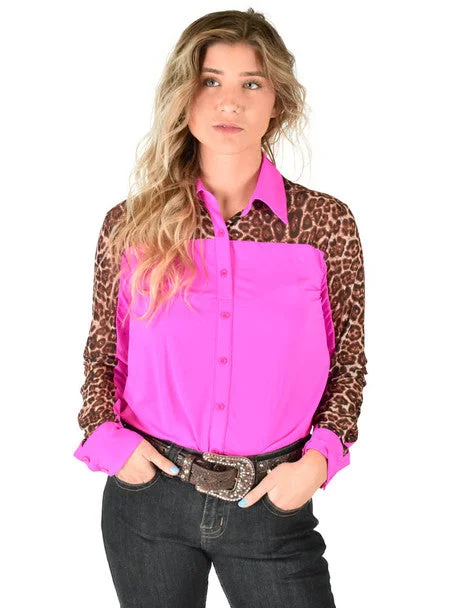 Women's Cowgirl Tuff Pullover Button Up Seamless Knit Pullover