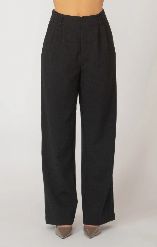 BLACK OFFICE TROUSER Trousers Culottes Wide Leg