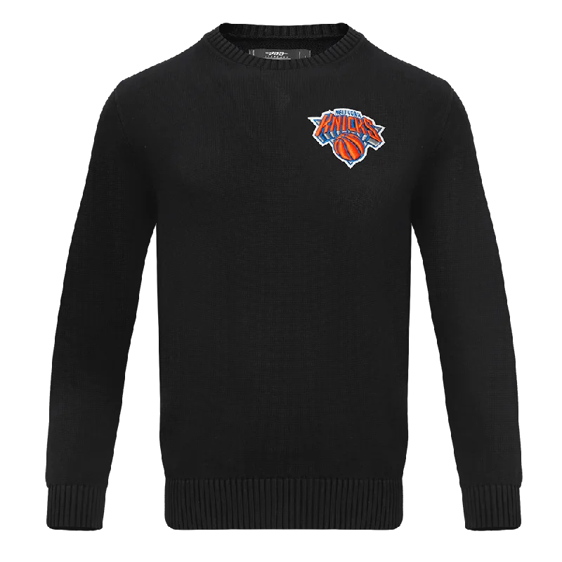 SWEATER DE CUELLO REDONDO NBA NEW YORK KNICKS CLASSIC CREWNECK SWEATER Boat Neck Shawl Collar Notched Collar
