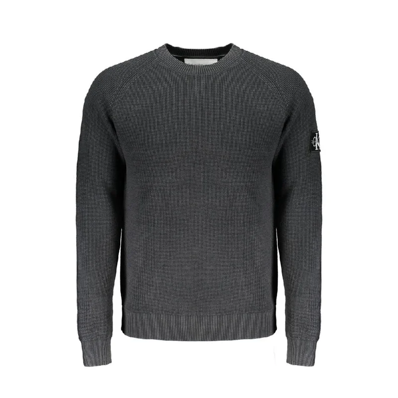 Black Cotton Sweater Sweater Knitwear Pullover