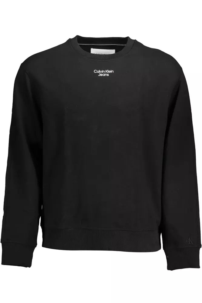 Black Cotton Men Sweater Velvet Chenille Corduroy