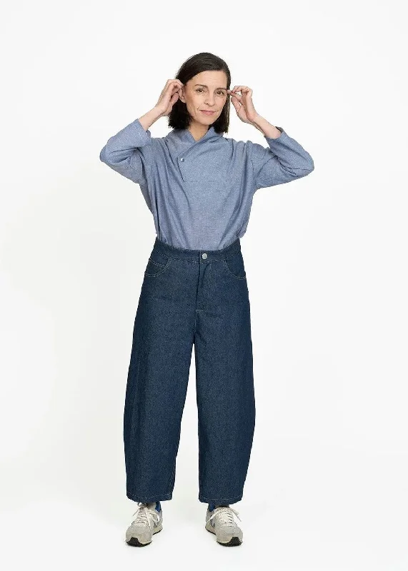 The Assembly Line - Barrel-Leg Trousers Trousers luxurious premium
