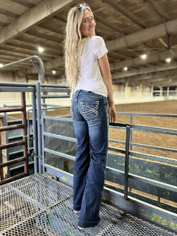 Women's Ariat Marine Mid Rise Trouser Trousers sophisticated sleek