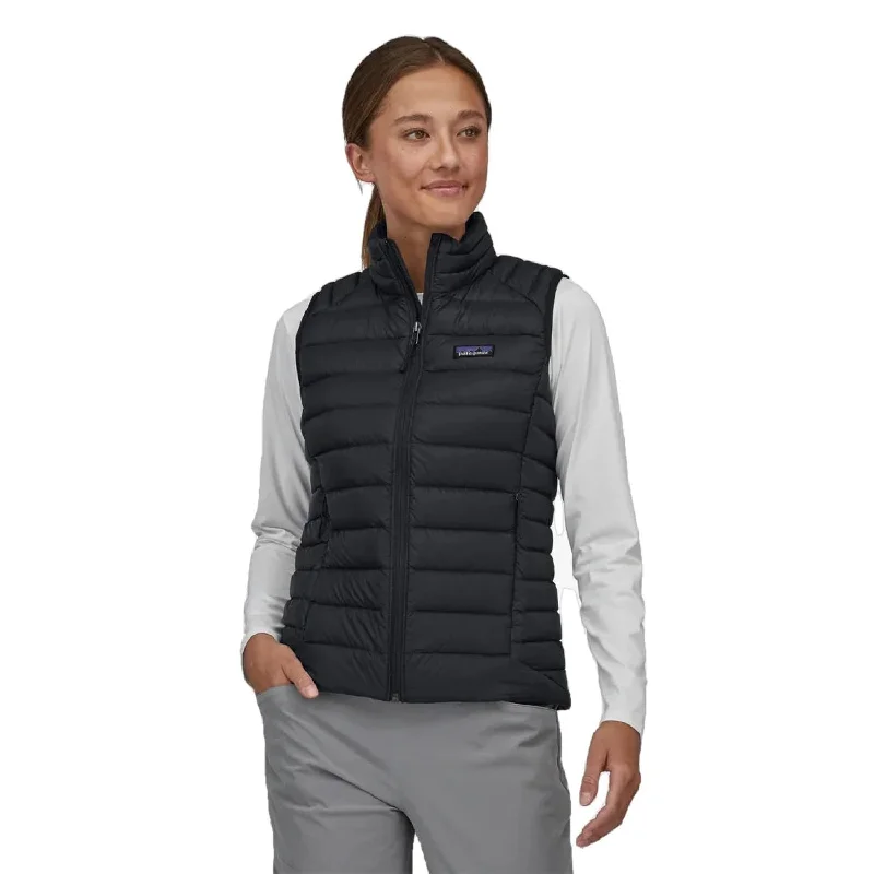 W's Down Sweater Vest Terry Terry Cloth Terry Knit